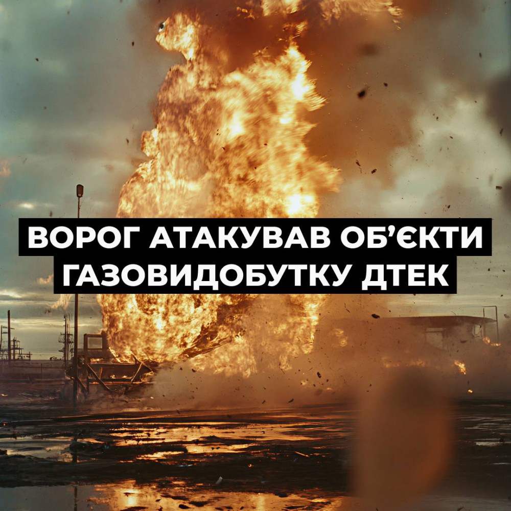 Вночі росіяни атакували газовидобувні об’єкти на Полтавщині.