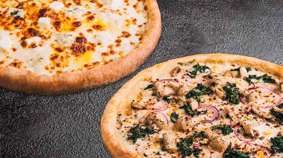 Veggie duo cклад: 4 сири+ пікантна з грибами