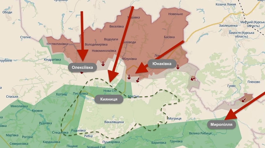 Росіяни щомісяця розширюють контроль на Сумщині, наближаючись до густих лісів – УП