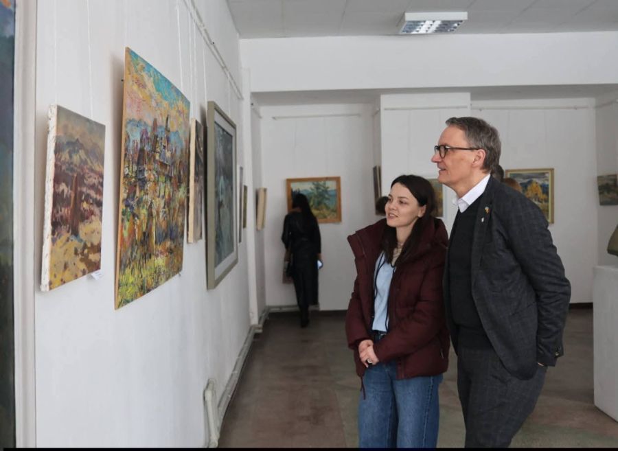 Німецькі представники відвідали урочисте відкриття виставки “Образи” у Калуші