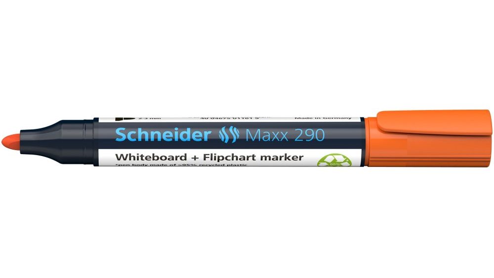 Маркер для дошок та фліпчартів SCHNEIDER MAXX 290, помаранчевий
