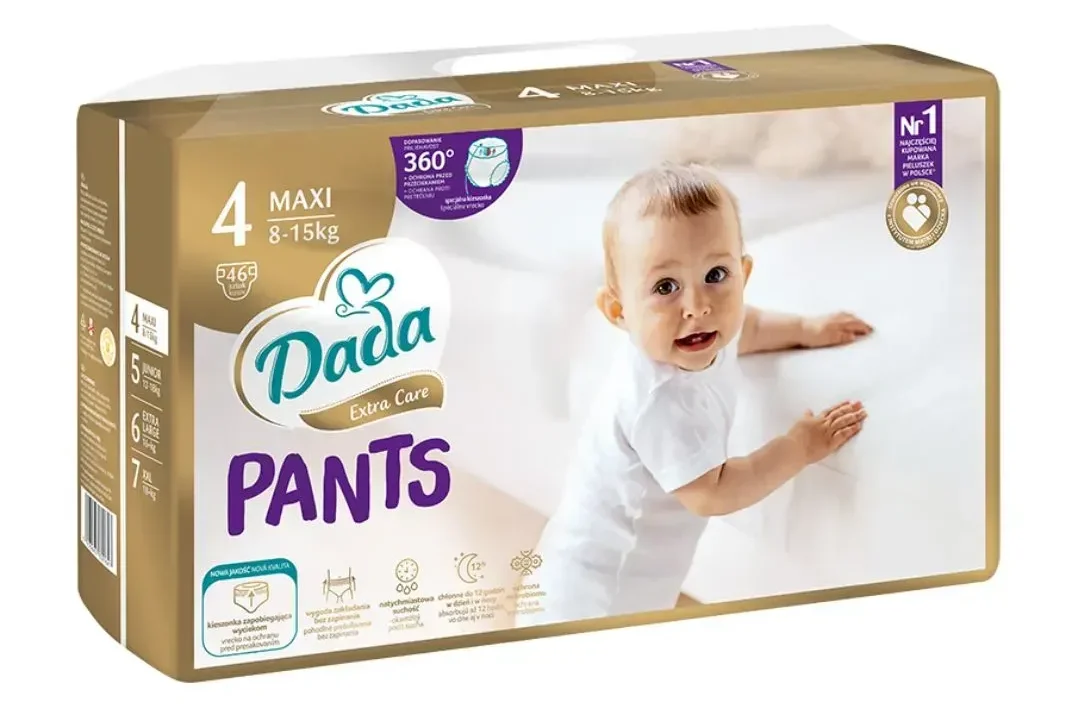 Підгузки - трусики Dada Extra Care Pants 4 MAXI, для дітей вагою 8-15 кг, 46 шт