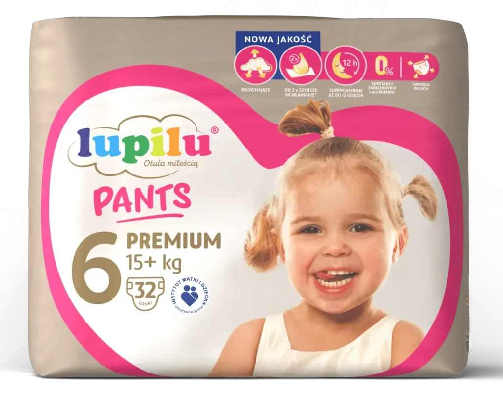 Підгузки - трусики Lupilu Pants Premium 6 розмір для дітей вагою 15+ кг, 32 шт