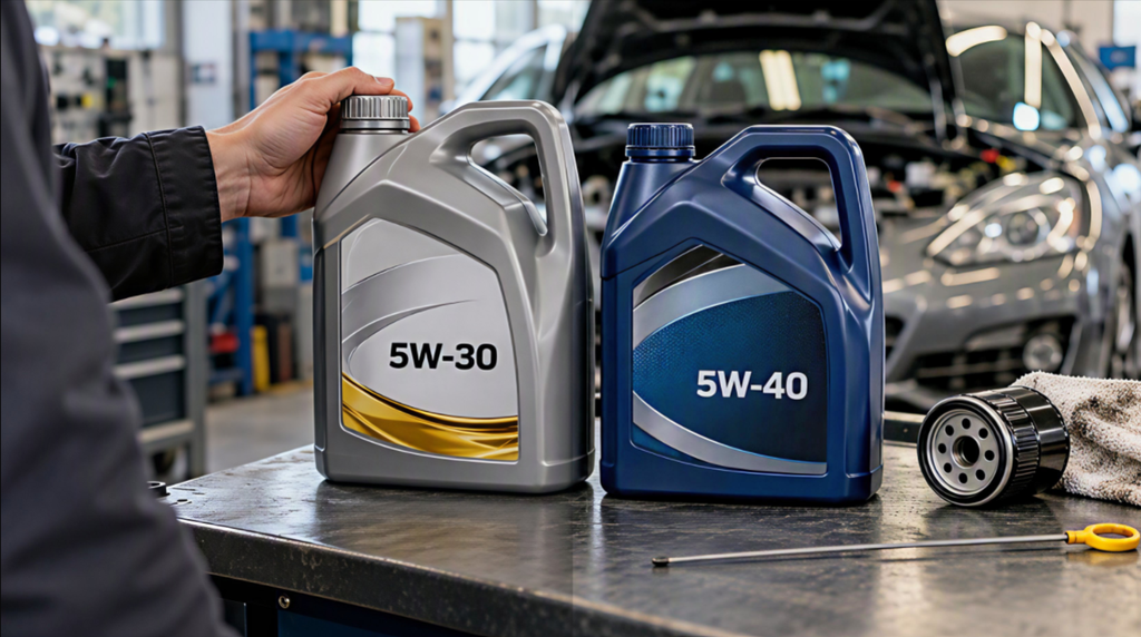 Сравнение моторных масел 5W-30 и 5W-40