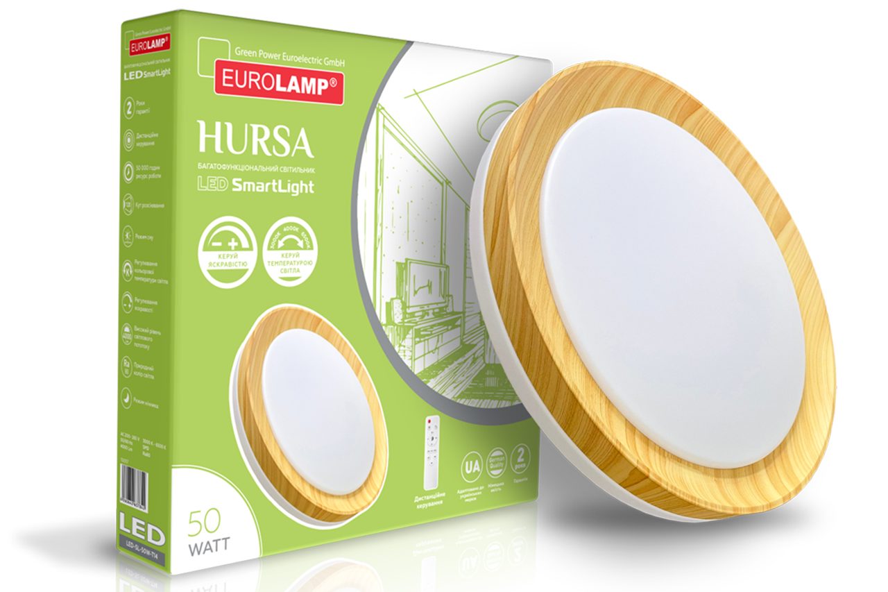LED Светильник с пультом управления Hursa 72W-3000-6500K EUROLAMP