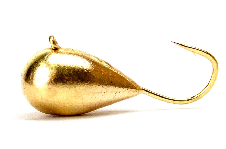 Мормышка вольфрам капля Gold
