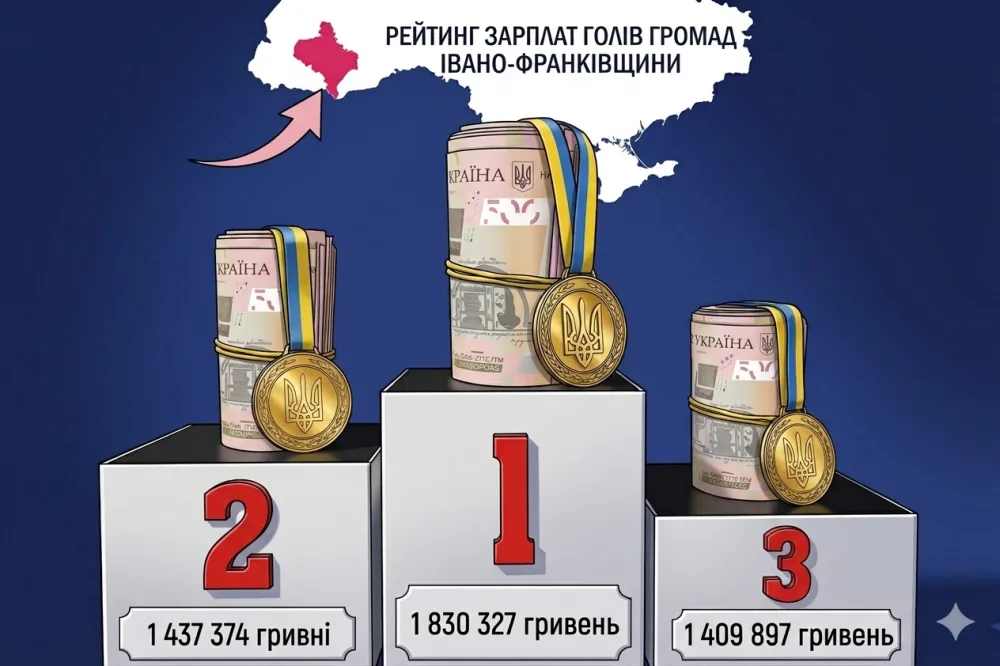 Найвищі доходи керівників громад Прикарпаття у 2024 році