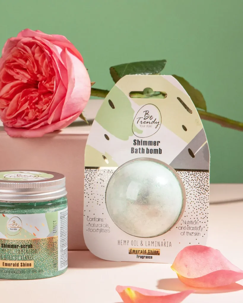 Шипучий засіб для ванн «Emerald Shine», 100 г, Be Trendy