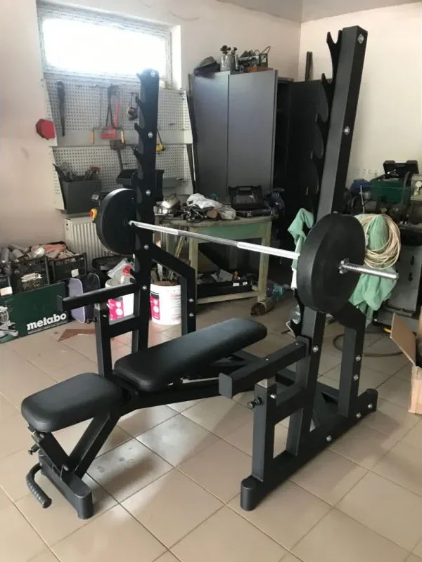професійна лава для жиму RN-Sport black rock - чорна
