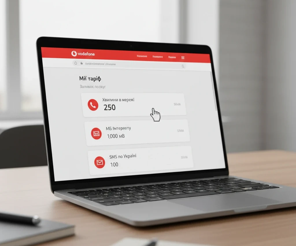 Проверка через личный кабинет на официальном сайте Vodafone