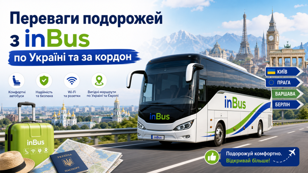 Переваги подорожей з inbus по україні та за кордон