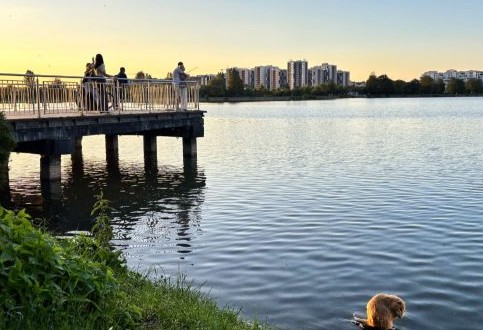 Рівень води в міському озері Франківська зріс після дощів