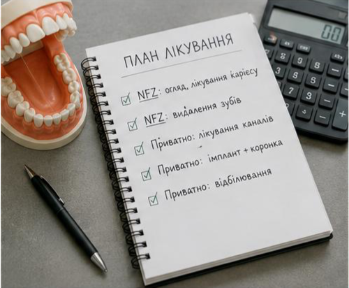Як поєднати NFZ і послуги приватного стоматолога