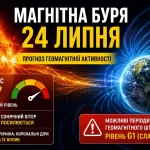 Геомагнітний шторм 24 липня: прогноз сили магнітної бурі та можливі наслідки – Версії: Новини Івано-Франківськ