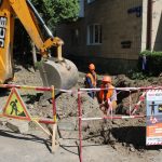 В Івано-Франківську на Набережній оновлюють теплопостачання