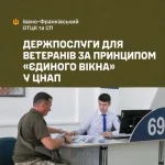 У ЦНАПі ветерани та їхні сім’ї мають змогу скористатися понад 20 державними послугами через систему єдиного вікна