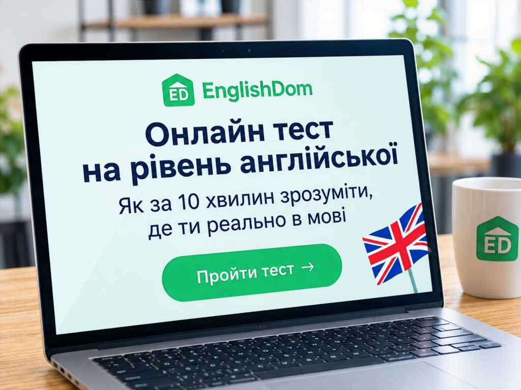 Онлайн-тест Englishdom на рівень англійської