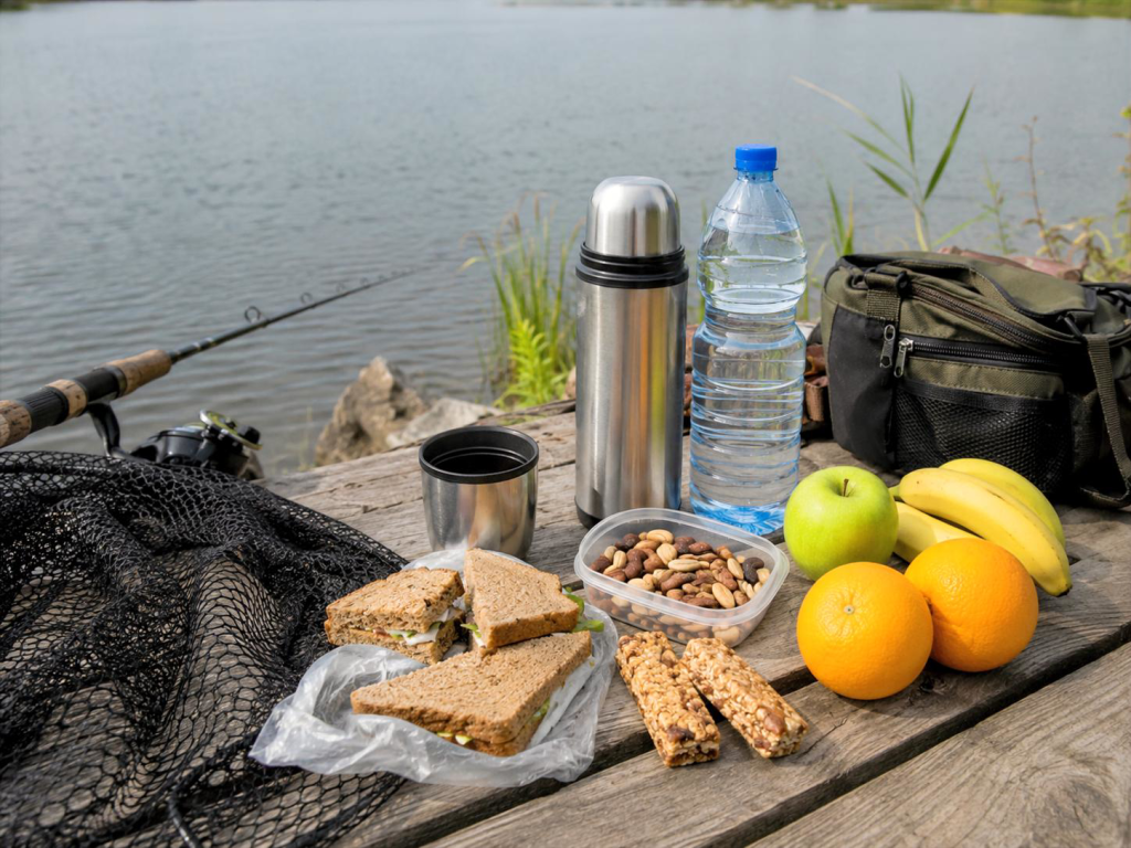 Перекус и вода для рыбалки
