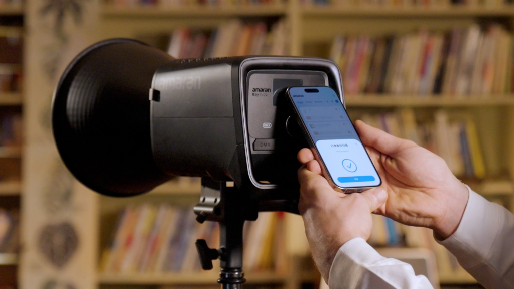 Підключення смартфону через NFC до моноблоку Amaran Ray 660c