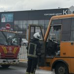 У Калуші біля автовокзалу спалахнув автобус
