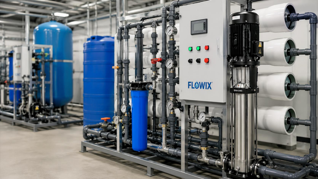Промислова система очищення води Flowix на виробничому об’єкті