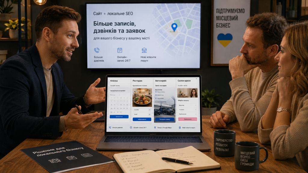 Сайт, що приводить локальних клієнтів