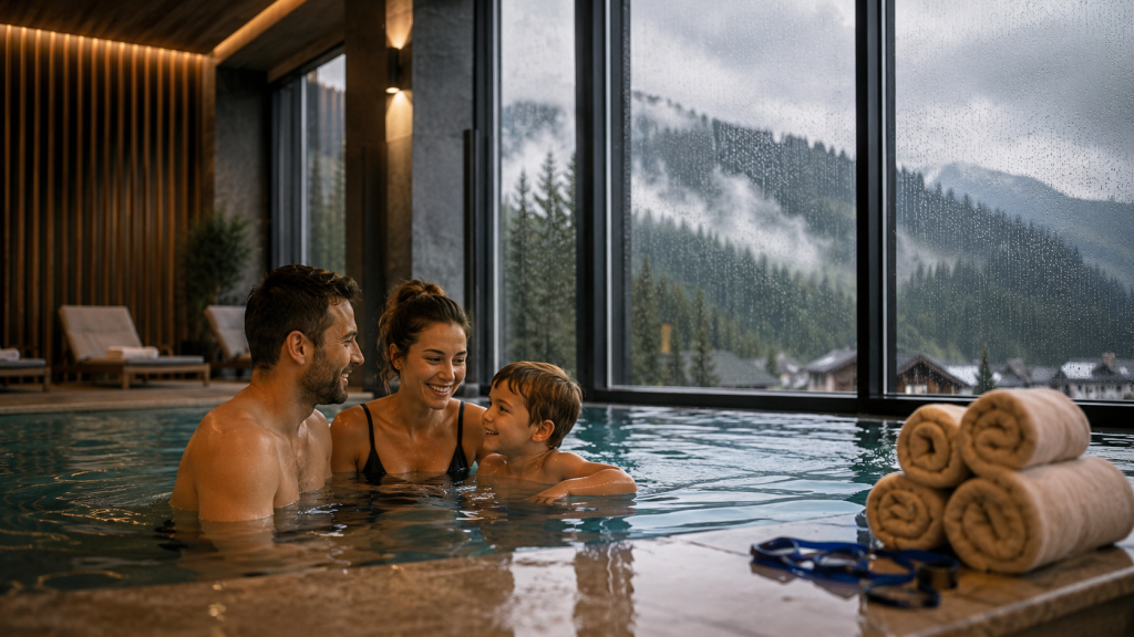 Відпочинок у SPA під дощем.
