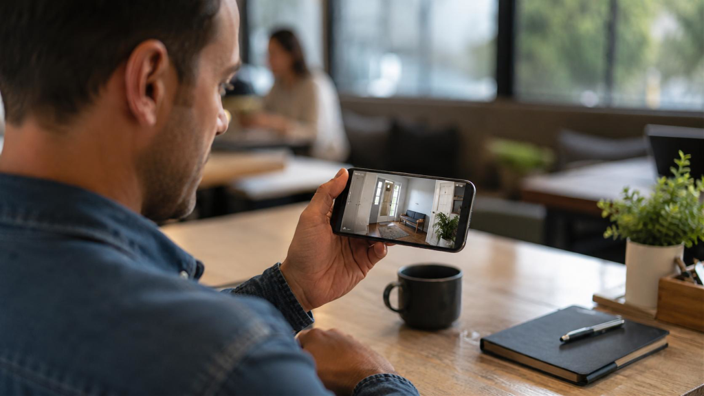 Wi-Fi камера передает видео на смартфон