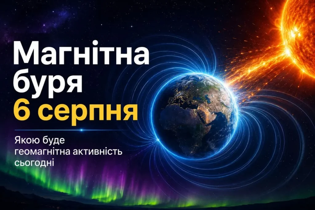 Геомагнітна хвиля 6 серпня: прогноз активності магнітного поля на сьогодні – Версії: Новини Івано-Франківськ