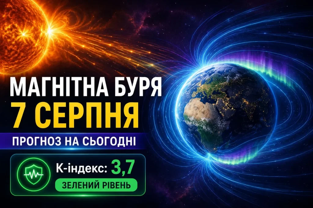 Геомагнітна збуреність 7 серпня: прогноз сили магнітної активності – Версії: Новини Івано-Франківськ
