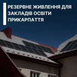 20 освітніх закладів Прикарпаття підвищать енергетичну ефективність