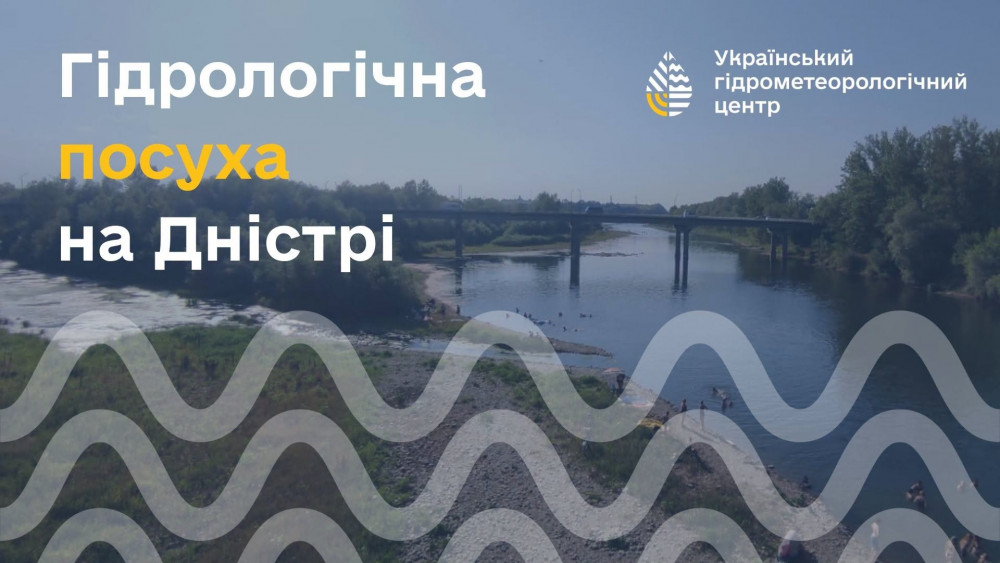 У Дністровському басейні триває гідрологічна посуха – рівні води сягають історичних мінімумів