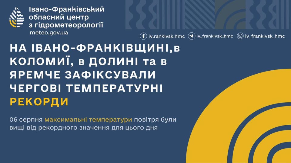 В Івано-Франківській області температура повітря сягнула майже +38 градусів тепла.