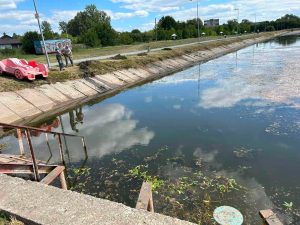 В Івано-Франківську через посуху зменшився об’єм води в Німецькому озері