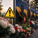 У Вигоді на Алеї героїв через свічку спалахнув банер загиблого воїна