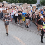 У Франківську на 17-й день акцій до протестної ходи приєдналися 200 учасників