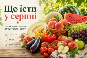 Найкращі сезонні овочі та фрукти для підтримки здоров’я та вітамінного балансу
