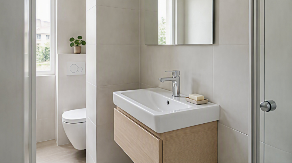 Grohe Eurostyle Cosmopolitan у компактній ванній