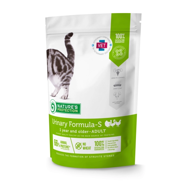 Nature's Protection Urinary Formula-S Сухой корм для лечения и профилактики мочекаменной болезни, 400 