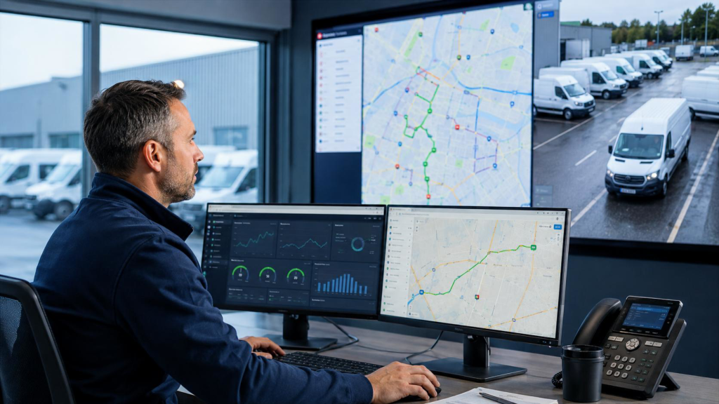 Управление автопарком через GPS-систему