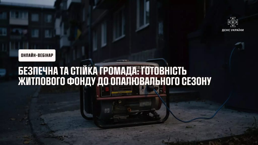 Інтернет-семінар «Безпечна та міцна громада: підготовка житлового фонду до опалювального періоду»