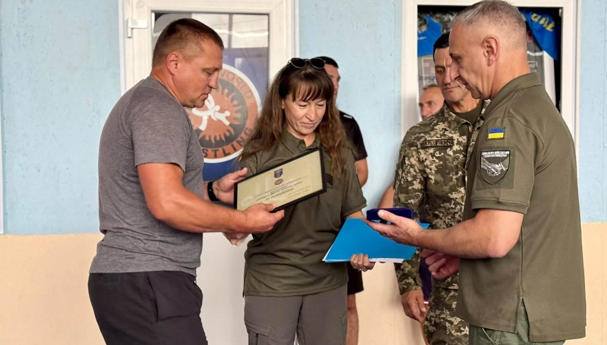 Калуського ветерана війни Романа Демчука відзначили нагородою Міністерства оборони України
