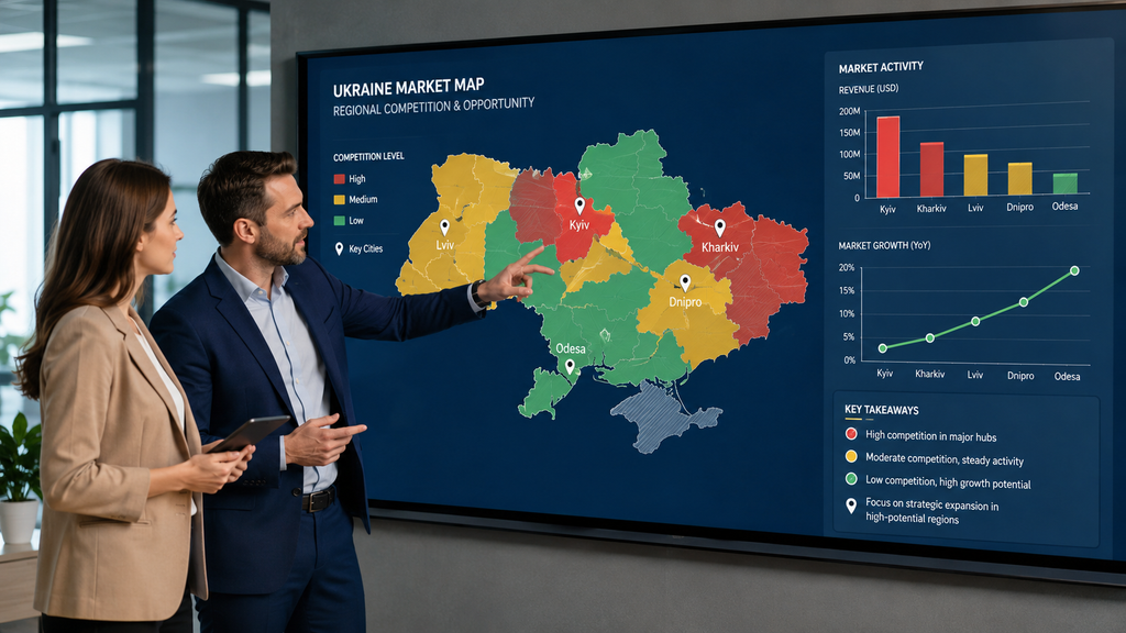 Аналіз конкуренції за регіонами