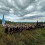 Гора Повозло, кам’яні виступи та вогнище: пластуни Калущини розпочали новий пластовий рік на Львівщині