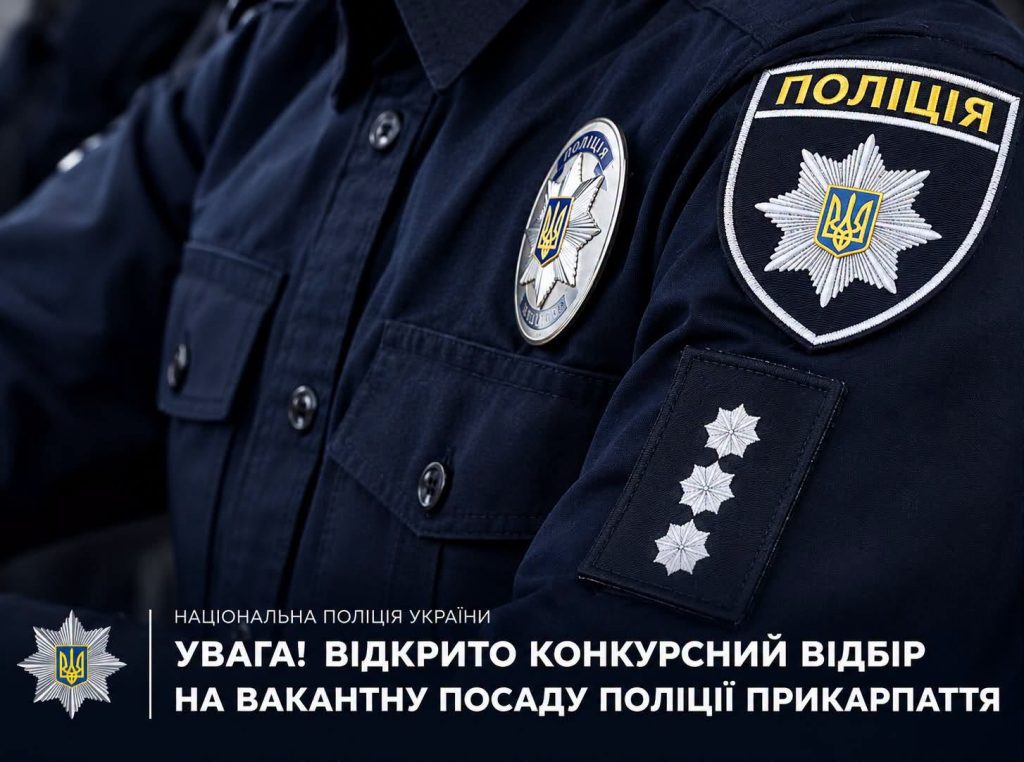 У поліції Прикарпаття стартував відбір на вільне місце роботи