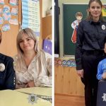 В Прикарпатті правоохоронці супроводили дітей загиблих співробітників до першого класу