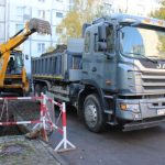 Відновлювальні роботи теплової мережі на ділянці
