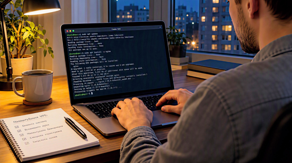 Налаштування VPS через SSH на ноутбуці