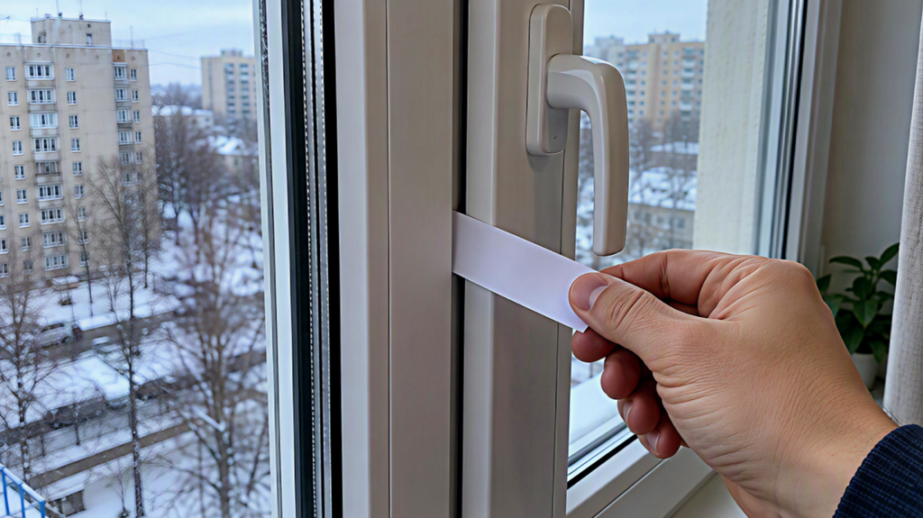 Перевірка притиску вікна аркушем паперу