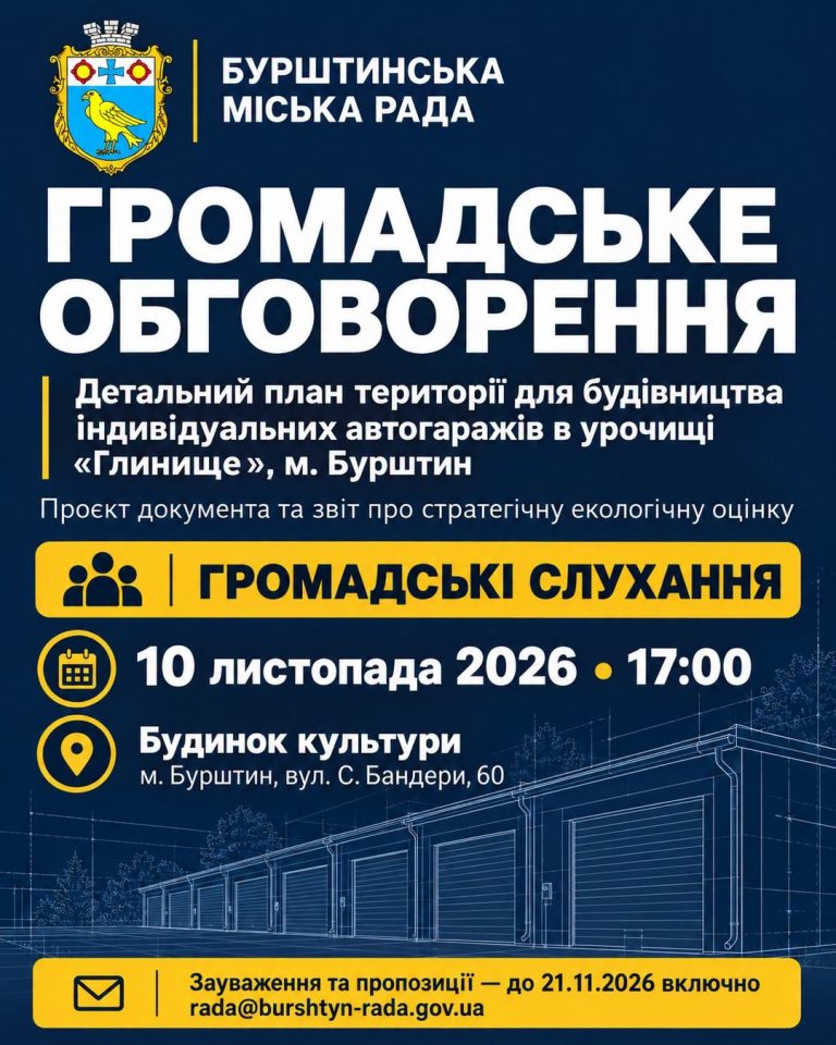 Громадське обговорення: зведення індивідуальних автогаражів на території урочища «Глини»